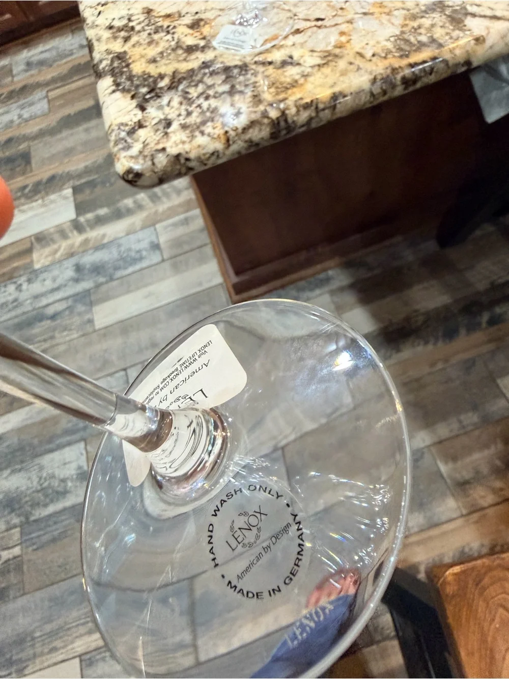 Lenox Firelight Platinum Signature Crystal All Purpose Glasses 14 Oz Set of 2